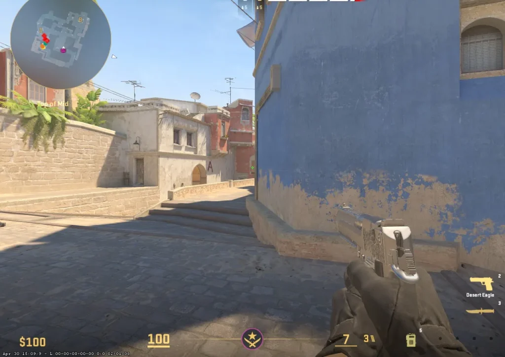 Mirage peeking mid